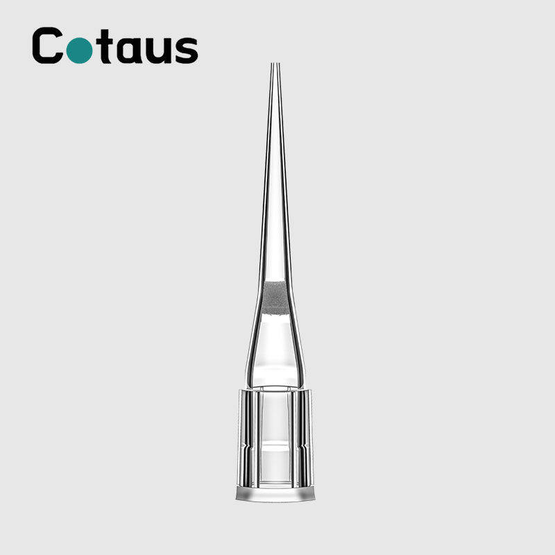 20 ¼l skaidrus pipetės antgalis, skirtas Beckman